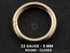 Gold Filled 22 GA 5 mm Jump Round Ring, (GF/JR22/5C)